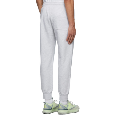 Shop Casablanca Grey Casaway Tennis Club Embroidered Lounge Pants In Grey Marl - Casaway