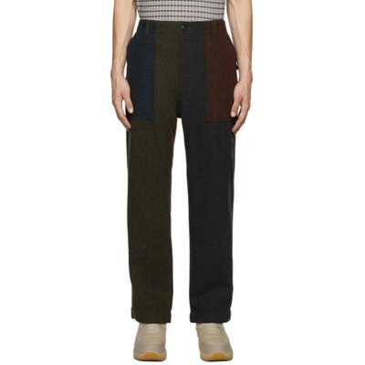 Shop South2 West8 Multicolor Tweed Fatigue Trousers In Crazy Pattern