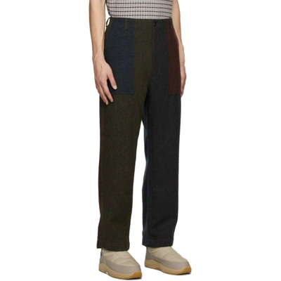 Shop South2 West8 Multicolor Tweed Fatigue Trousers In Crazy Pattern
