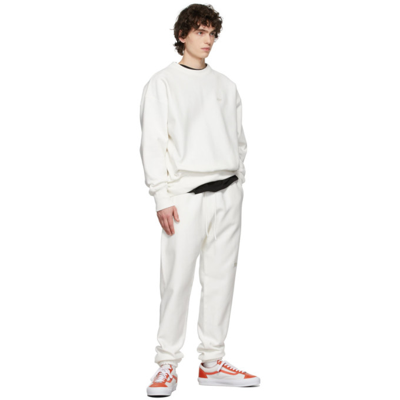 Shop Advisory Board Crystals White Pull Over Hoodie In Selenite