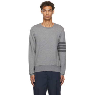 Shop Thom Browne Relaxed Fit Tonal 4 Bar Sweatshirt In 035 Med Gre