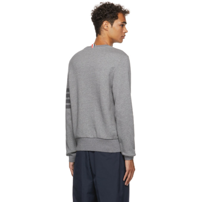 Shop Thom Browne Relaxed Fit Tonal 4 Bar Sweatshirt In 035 Med Gre