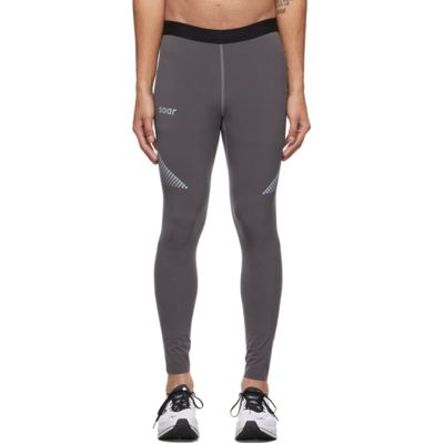 Shop Soar Grey Elite Session 2.0 Tights In Iron