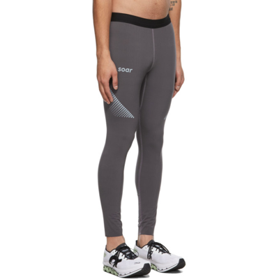 Shop Soar Grey Elite Session 2.0 Tights In Iron