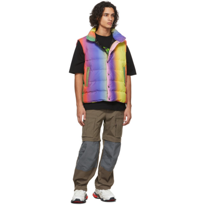 Shop Agr Multicolor Gradient Puffer Vest