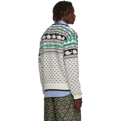 Shop Phipps Save The Whales Sweater In Ecru