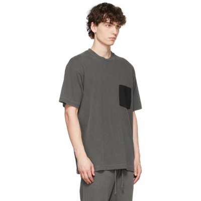 Shop John Elliott Grey 1992 Pocket T-shirt In Black