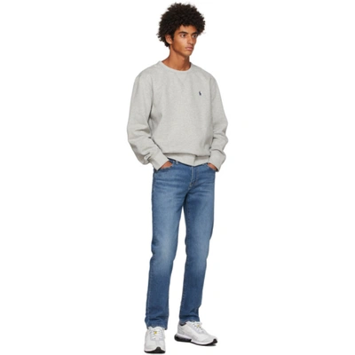 Shop Polo Ralph Lauren Grey Fleece Sweatshirt In Andover Hea