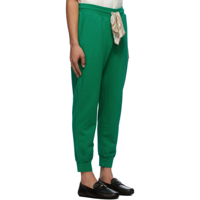 Shop Casablanca Green Scarf Sweatpants