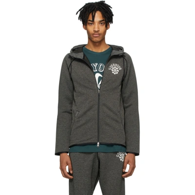 Shop Nike Green Gyakusou Knit Zip Hoodie In 010 Black H