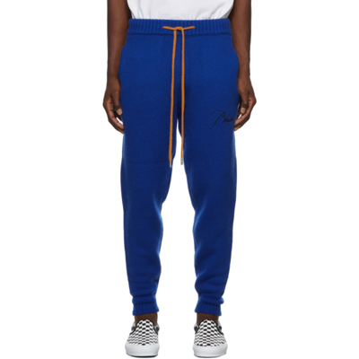 RHUDE WOOL LOGO LOUNGE PANTS 