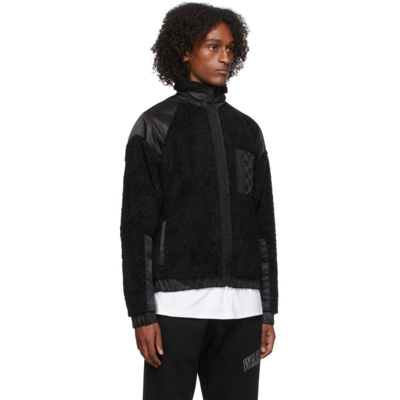Shop Misbhv Black Fleece Jacket