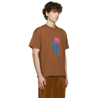 Shop Jacquemus Brown La Montagne 'le T-shirt Esca' T-shirt