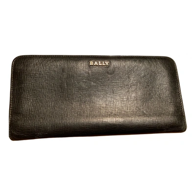 Pre-owned Bally Leather Wallet In Black