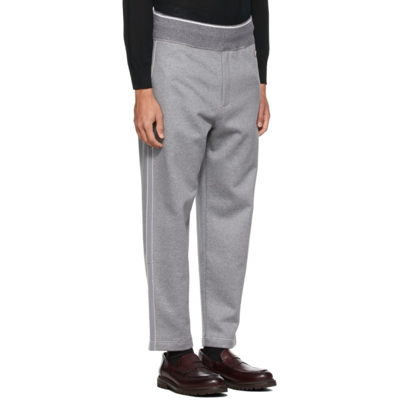 Shop Agnona Grey Fleece Lounge Pants In 039 Flannel