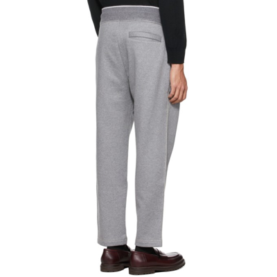 Shop Agnona Grey Fleece Lounge Pants In 039 Flannel