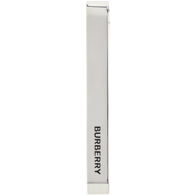 Burberry Engraved Silver-plated Tie Bar - Men