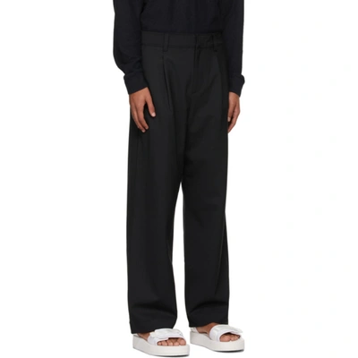 Shop Soulland Wool-blend Aidan Trousers In Black