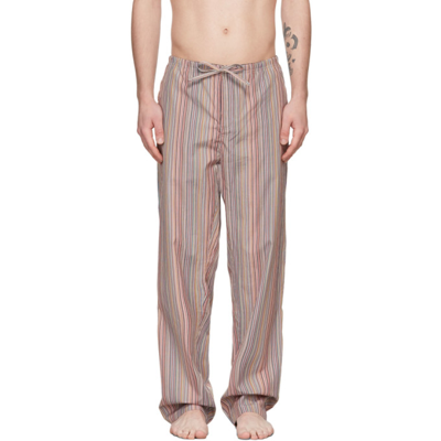 Shop Paul Smith Multicolor Pyjama Pants In 92 Multicol