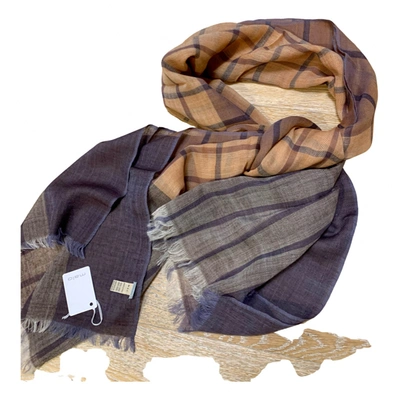 Pre-owned Malo Wool Scarf & Pocket Square In Multicolour