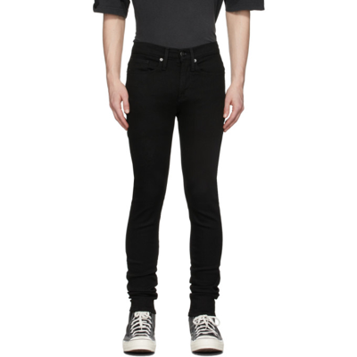 Shop Frame Black Jagger Jeans In Noir