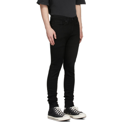 Shop Frame Black Jagger Jeans In Noir