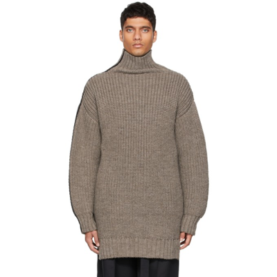 Peter Do Grey Wool Turtleneck In Grey