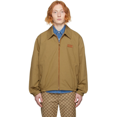 Gucci Reversible Gg Jacket In Brown | ModeSens
