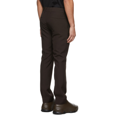 Shop Givenchy Brown Slim-fit Trousers In 201-dark Brown