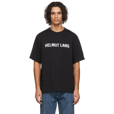 Shop Helmut Lang Black Core Logo T-shirt