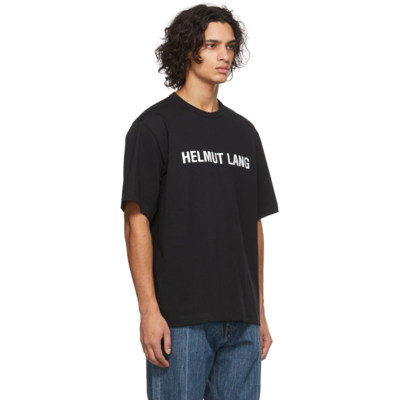 Shop Helmut Lang Black Core Logo T-shirt