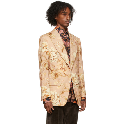 Tom Ford Floral Print Single-breasted Blazer In 2ver36 Prin