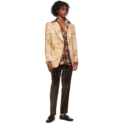 Tom Ford Floral Print Single-breasted Blazer In 2ver36 Prin