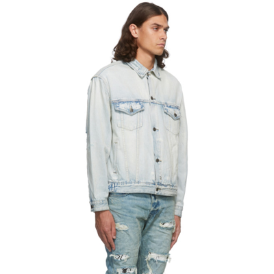 Shop Ksubi Blue Denim Phase Out Oh G Jacket In Denim98