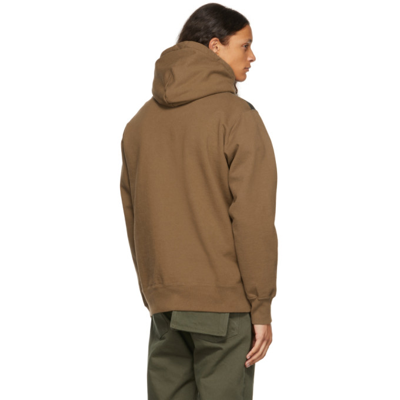 Shop Undercover Brown Printed Hoodie