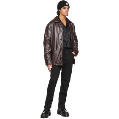 Shop Opening Ceremony Faux-leather Car Jacket In Dk Brown T