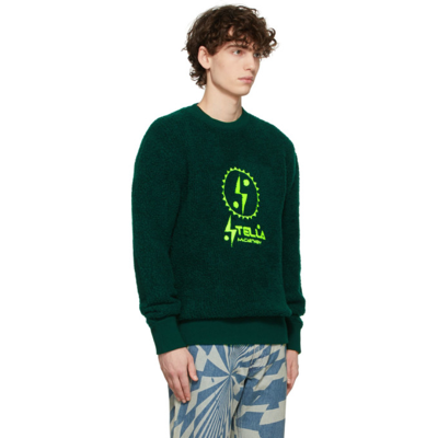 Shop Stella Mccartney Green Tom Tosseyn Edition Logo Sweatshirt In 3011 Dark Green