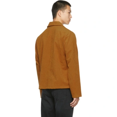 Séfr Faux-suede Trust Jacket In Tuscan Sun | ModeSens