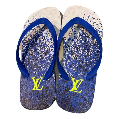 Louis Vuitton - Authenticated Sandal - Rubber Blue Plain for Men, Never Worn