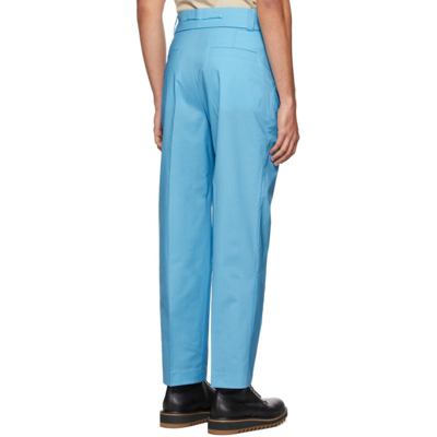 Shop Jacquemus Blue La Montagne 'le Pantalon De Costume' Trousers