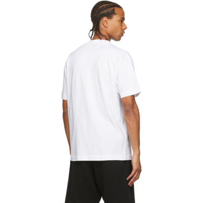 Shop Palm Angels White Stars And Palms T-shirt In White Black