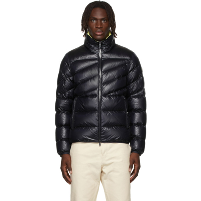 Shop Moncler Down Quilted Hanin Jacket In 742 Navy