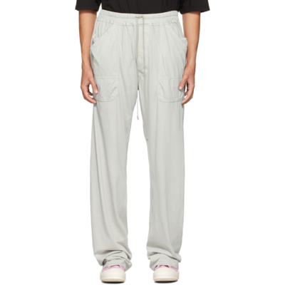 Shop Rick Owens Drkshdw Grey Mt Long Lounge Pants In 61 Oyster