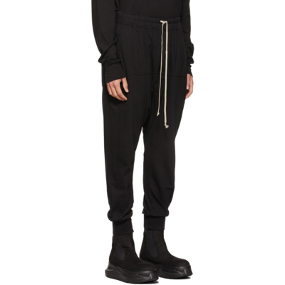 Shop Rick Owens Drkshdw Black Drawstring Lounge Pants In 09 Black