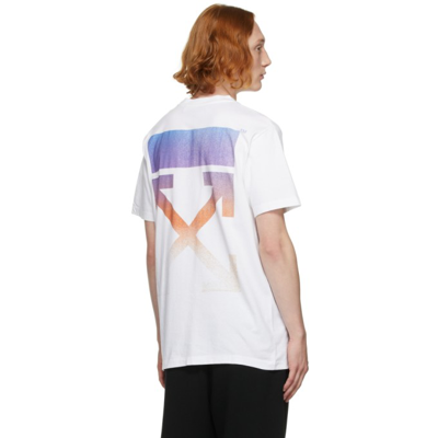 Shop Off-white White Degrade Arrow T-shirt In White/multi