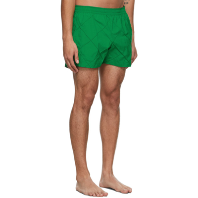 Shop Bottega Veneta Green Swim Shorts In 4809-parakeet