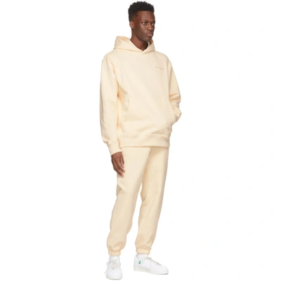 Shop Adidas Originals By Pharrell Williams Off-white Basics Lounge Pants In Ecru