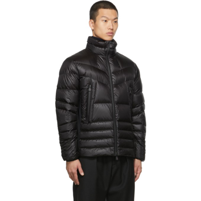 Shop Moncler Black Down Canmore Jacket In 999 Black