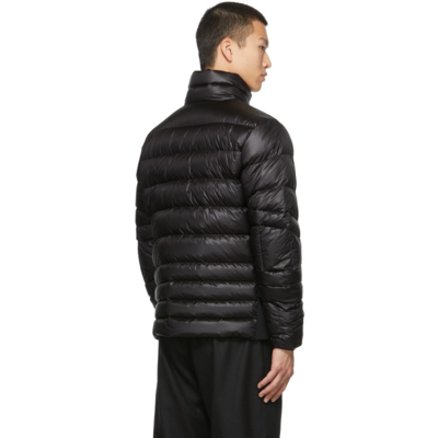 Shop Moncler Black Down Canmore Jacket In 999 Black