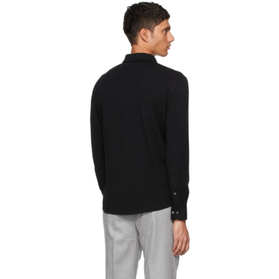 Shop Brunello Cucinelli Black Wool & Cashmere Shirt In C101 Black